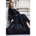 Picture of Pleasing Rayon Black Straight Cut Salwar Kameez