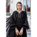 Picture of Pleasing Rayon Black Straight Cut Salwar Kameez