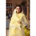 Picture of Cotton Pale Golden Rod Straight Cut Salwar Kameez