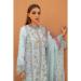 Picture of Cotton Light Steel Blue Straight Cut Salwar Kameez