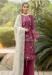 Picture of Resplendent Georgette Maroon Straight Cut Salwar Kameez