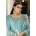 Picture of Georgette Light Steel Blue Straight Cut Salwar Kameez