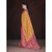 Picture of Classy Silk Golden Rod Saree