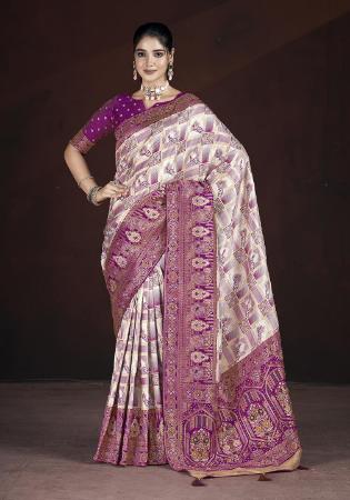 Picture of Exquisite Silk Plum Saree