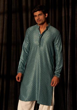 Picture of Well Formed Silk Slate Grey Kurtis & Tunic