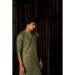 Picture of Resplendent Silk Dark Olive Green Kurtis & Tunic