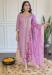 Picture of Fine Chiffon Plum Readymade Salwar Kameez