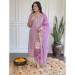 Picture of Fine Chiffon Plum Readymade Salwar Kameez