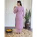 Picture of Fine Chiffon Plum Readymade Salwar Kameez