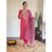 Picture of Magnificent Chiffon Fire Brick Readymade Salwar Kameez