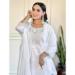 Picture of Delightful Chiffon White Readymade Salwar Kameez