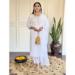 Picture of Delightful Chiffon White Readymade Salwar Kameez