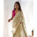 Picture of Elegant Organza Dark Khaki Saree