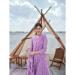 Picture of Alluring Cotton Plum Readymade Salwar Kameez