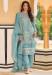 Picture of Organza Dark Sea Green Straight Cut Salwar Kameez