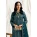 Picture of Georgette Dark Green Straight Cut Salwar Kameez