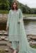 Picture of Organza Dark Sea Green Straight Cut Salwar Kameez