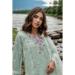 Picture of Organza Dark Sea Green Straight Cut Salwar Kameez