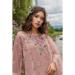 Picture of Organza Rosy Brown Straight Cut Salwar Kameez