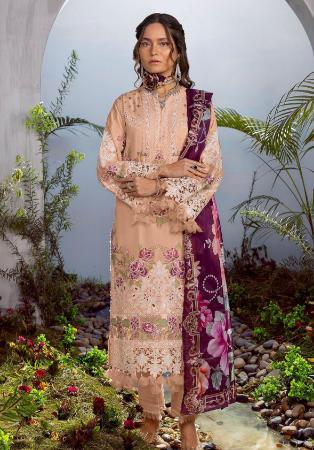 Picture of Appealing Cotton Burly Wood Straight Cut Salwar Kameez