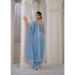 Picture of Gorgeous Net & Organza Cadet Blue Saree