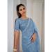 Picture of Gorgeous Net & Organza Cadet Blue Saree