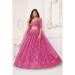 Picture of Splendid Net Pale Violet Red Lehenga Choli