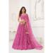 Picture of Splendid Net Pale Violet Red Lehenga Choli