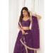 Picture of Charming Net Brown Lehenga Choli