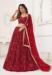 Picture of Nice Net Maroon Lehenga Choli