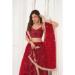 Picture of Nice Net Maroon Lehenga Choli