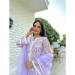 Picture of Pleasing Organza Plum Readymade Salwar Kameez