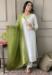 Picture of Charming Organza Off White Readymade Salwar Kameez