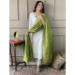 Picture of Charming Organza Off White Readymade Salwar Kameez