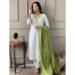 Picture of Charming Organza Off White Readymade Salwar Kameez