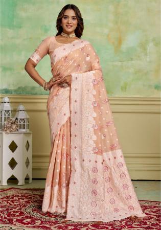 Picture of Superb Cotton Burly Wood Saree