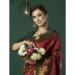 Picture of Comely Silk Maroon Saree