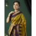 Picture of Statuesque Silk Dark Golden Rod Saree