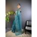 Picture of Shapely Net Teal Saree