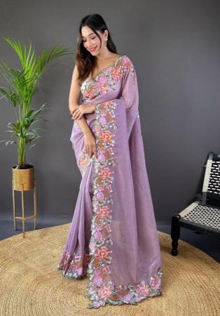 Picture of Gorgeous Silk Plum Saree