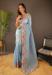 Picture of Fine Silk Light Slate Grey Saree