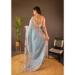 Picture of Fine Silk Light Slate Grey Saree