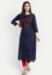 Picture of Stunning Cotton Dark Slate Grey Kurtis & Tunic