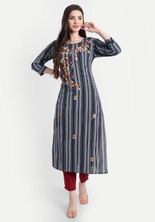 Picture of Charming Cotton Dark Slate Grey Kurtis & Tunic