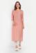 Picture of Shapely Cotton Dark Salmon Kurtis & Tunic