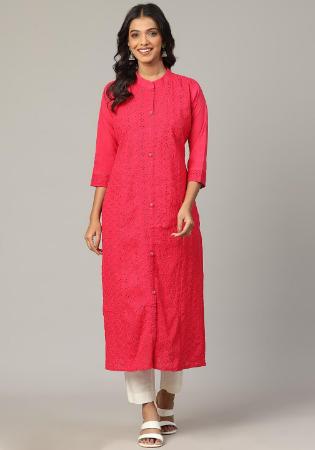 Picture of Radiant Cotton Tomato Kurtis & Tunic