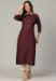 Picture of Excellent Cotton Dark Olive Green Kurtis & Tunic