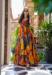 Picture of Admirable Rayon Dark Orange Readymade Gown