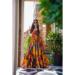 Picture of Admirable Rayon Dark Orange Readymade Gown