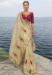 Picture of Resplendent Crepe & Satin Tan Saree